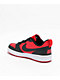 Nike Court Borough Low Recraft Red & Black Shoes - Thumbnail image 2 of 4