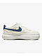 Nike Court Vision Alta White & Blue Shoes - Thumbnail image 2 of 4