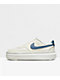Nike Court Vision Alta White & Blue Shoes - Thumbnail image 1 of 4