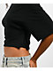 Nike Essential Off Shoulder Black Crop T-Shirt - Thumbnail image 4 of 6