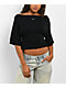 Nike Essential Off Shoulder Black Crop T-Shirt - Thumbnail image 5 of 6