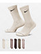 Nike Everyday Elevated Natural 6 Pack Crew Socks - Thumbnail image 4 of 4