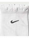 Nike Everyday Elevated White 2 Pack Quarter Crew Socks - Thumbnail image 2 of 2
