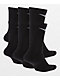 Nike Everyday Plus 6 Pack Black Crew Socks - Thumbnail image 2 of 2
