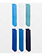 Nike Everyday Plus Cushioned Blue Tint 6 Pack Crew Socks - Thumbnail image 2 of 4