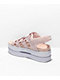 Nike Icon Pink & White Platform Sandals - Thumbnail image 2 of 4