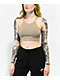 Nike Indy Taupe Crop Halter Tank Top - Thumbnail image 1 of 3