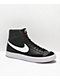 Nike Kids' Blazer Mid '77 Vintage Black Leather Shoes - Thumbnail image 1 of 5