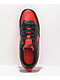 Nike Kids' Court Borough Low 2 Black & Red Shoes - Thumbnail image 3 of 4