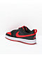 Nike Kids' Court Borough Low 2 Black & Red Shoes - Thumbnail image 2 of 4