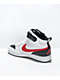Nike Kids' Court Borough Mid 2 White, Black & Red Shoes - Thumbnail image 2 of 4