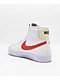 Nike Kids Blazer '77 Mid White & Picante Red Leather Shoes - Thumbnail image 2 of 4