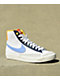 Nike Kids Blazer Mid '77 White & Navy UV Reactive Shoes - Thumbnail image 2 of 6