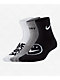 Nike Kids Comfort Smiles Black, White & Grey 3-Pack Crew Socks - Thumbnail image 2 of 2