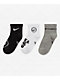 Nike Kids Comfort Smiles Black, White & Grey 3-Pack Crew Socks - Thumbnail image 1 of 2