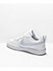 Nike Kids Court Borough Low 2 White & Aura Shoes - Thumbnail image 2 of 4