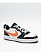 Nike Kids Court Borough Low Recraft White, Total Orange & Black Shoes - Thumbnail image 1 of 4