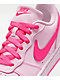 Nike Kids Court Borough Low Recraft White & Hyper Pink Shoes - Thumbnail image 6 of 8