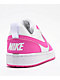 Nike Kids Court Borough Low Recraft White & Pink Shoes - Thumbnail image 6 of 6