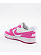 Nike Kids Court Borough Low Recraft White & Pink Shoes - Thumbnail image 2 of 6