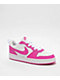 Nike Kids Court Borough Low Recraft White & Pink Shoes - Thumbnail image 1 of 6