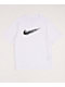 Nike Kids Dri-FIT Swoosh White T-Shirt - Thumbnail image 1 of 2