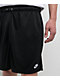 Nike Mesh Flow Black Shorts - Thumbnail image 3 of 4