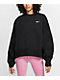 Nike NSW Black Crop Crewneck Sweatshirt