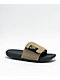 Nike Offcourt Adjust Black & Khaki Slide Sandals - Thumbnail image 1 of 4