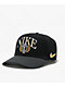 Nike Rise Structured A-Frame Black Snapback Hat - Thumbnail image 1 of 5