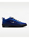 Nike SB Air Max Ishod Blue Void & Metallic Silver Skate Shoes - Thumbnail image 1 of 8