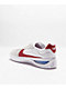 Nike SB BSRB White & Varsity Red Skate Shoes - Thumbnail image 2 of 4