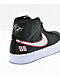 Nike SB Blazer Mid GT Pro Black, Red & Silver Skate Shoes - Thumbnail image 5 of 5