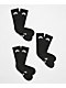 Nike SB Everyday Elevated Black 3 Pack Crew Socks - Thumbnail image 1 of 3