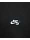 Nike SB Fleece Black Hoodie - Thumbnail image 3 of 4