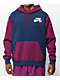 Nike SB Icon Navy & Sangria Hoodie - Thumbnail image 1 of 3