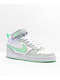 Nike SB Kids Court Borough Platinum White & Mint Shoes - Thumbnail image 1 of 6