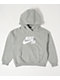 Nike SB Kids Icon Heather Grey Hoodie - Thumbnail image 1 of 3