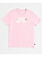 Nike SB Kids Icon Pink T-Shirt - Thumbnail image 1 of 2