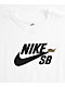Nike SB Kids Icon White & Black T-Shirt - Thumbnail image 2 of 2