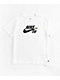 Nike SB Kids Icon White & Black T-Shirt - Thumbnail image 1 of 2