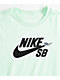 Nike SB Kids Logo Barely Green T-Shirt - Thumbnail image 2 of 2