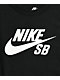 Nike SB Kids Logo Black T-Shirt - Thumbnail image 2 of 3