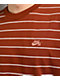 Nike SB Max90 Striped Brown T-Shirt - Thumbnail image 2 of 2