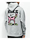 Nike SB Sudadera con capucha gris con perro rosa