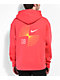 Nike SB Sun Stripes Red Hoodie  - Thumbnail image 1 of 3