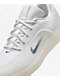 Nike SB Zoom Nyjah 4 White & Black Skate Shoes - Thumbnail image 7 of 7