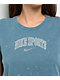 Nike Sportswear Blue Wash Crop T-Shirt - Thumbnail image 2 of 2