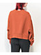 Nike Sportswear Burnt Orange Crop Crewneck Sweatshirt - Thumbnail image 2 of 3