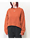 Nike Sportswear Burnt Orange Crop Crewneck Sweatshirt - Thumbnail image 1 of 3
